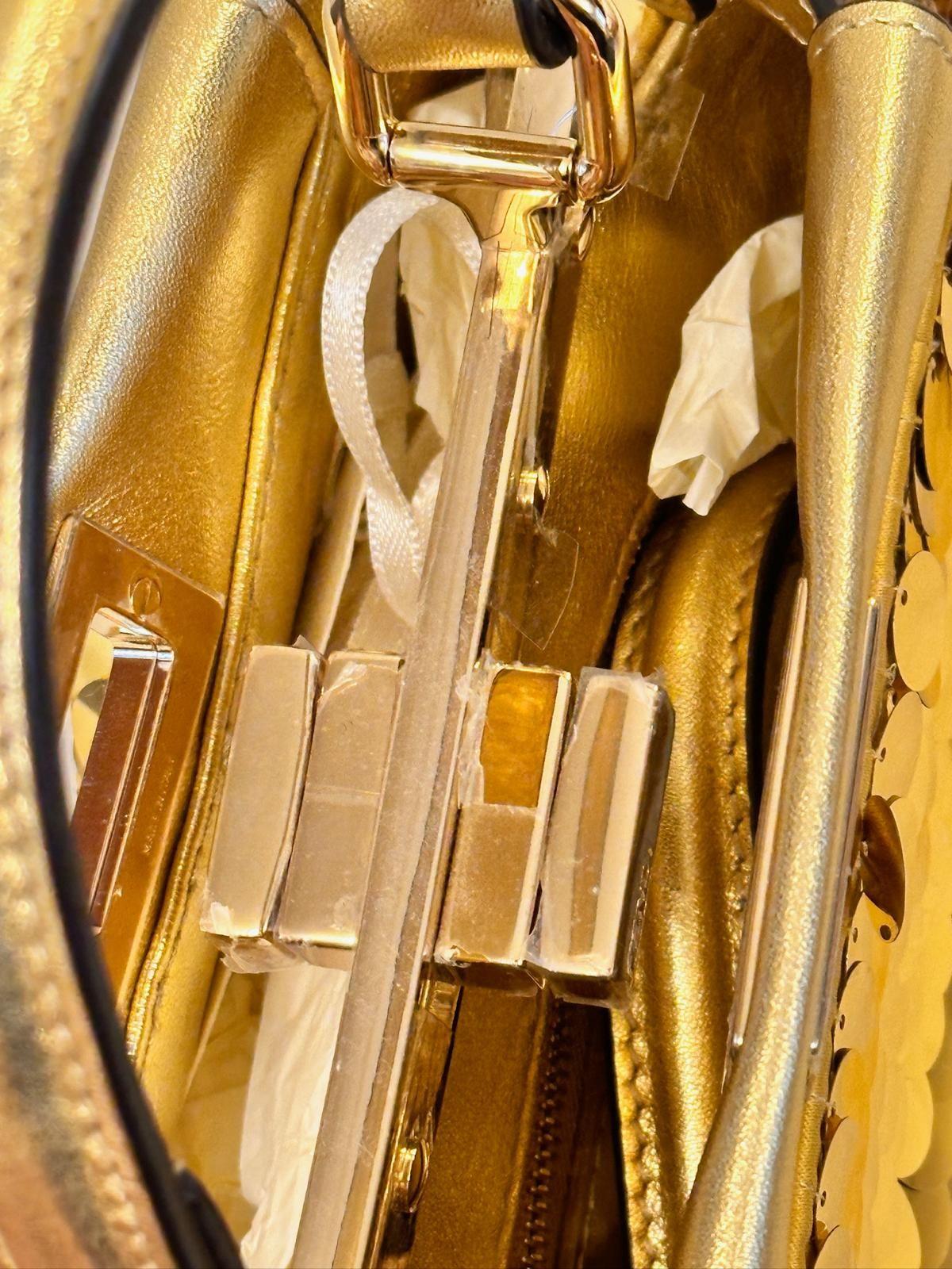 Fendi Gold Sequin Peekaboo