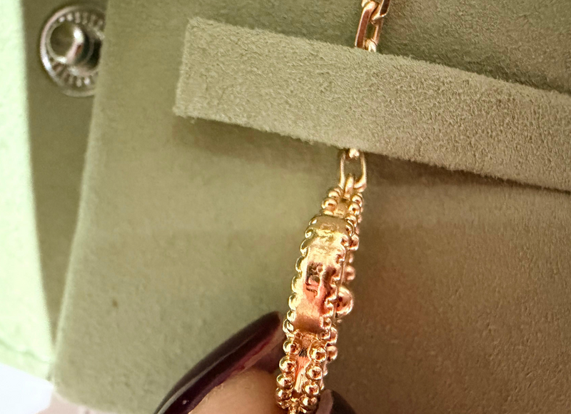 Van Cleef & Arpels Vintage Alhambra Yellow Gold And Diamonds Bracelet