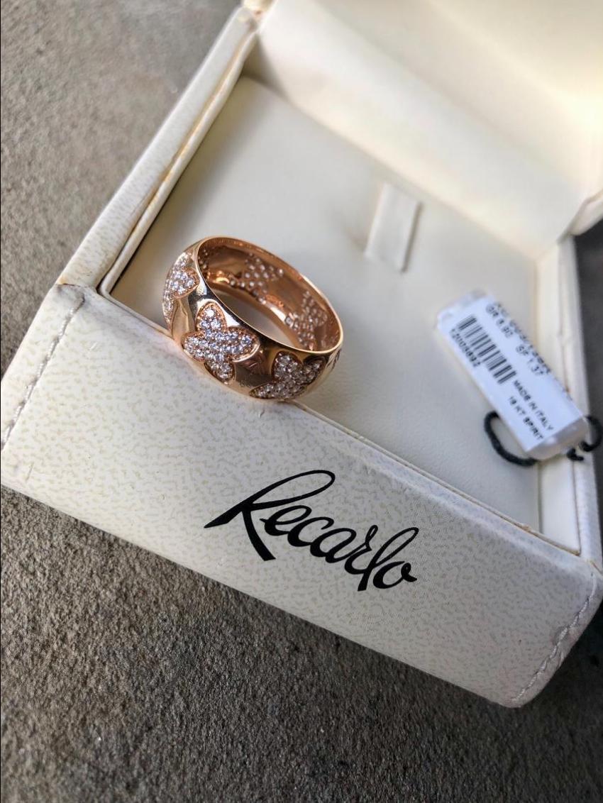 Recarlo 18k Rose Gold Diamond Multi-Clover Ring