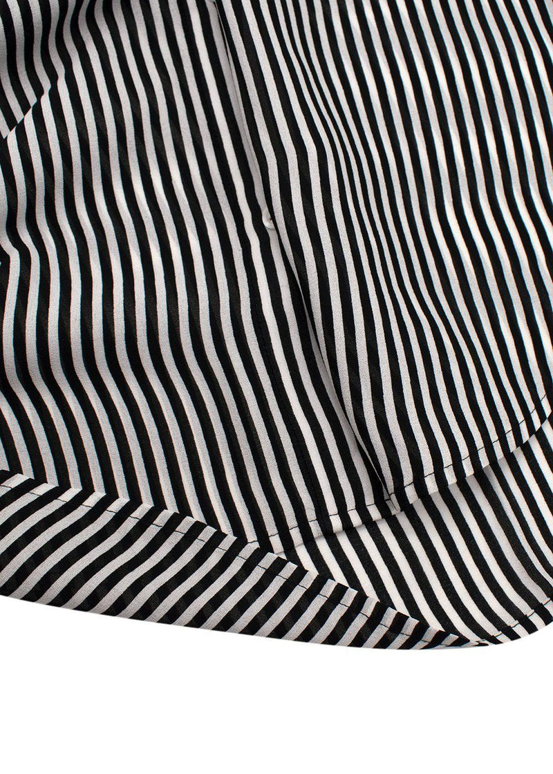 A.L.C Black and White Monochrome Stripe Trouser Set