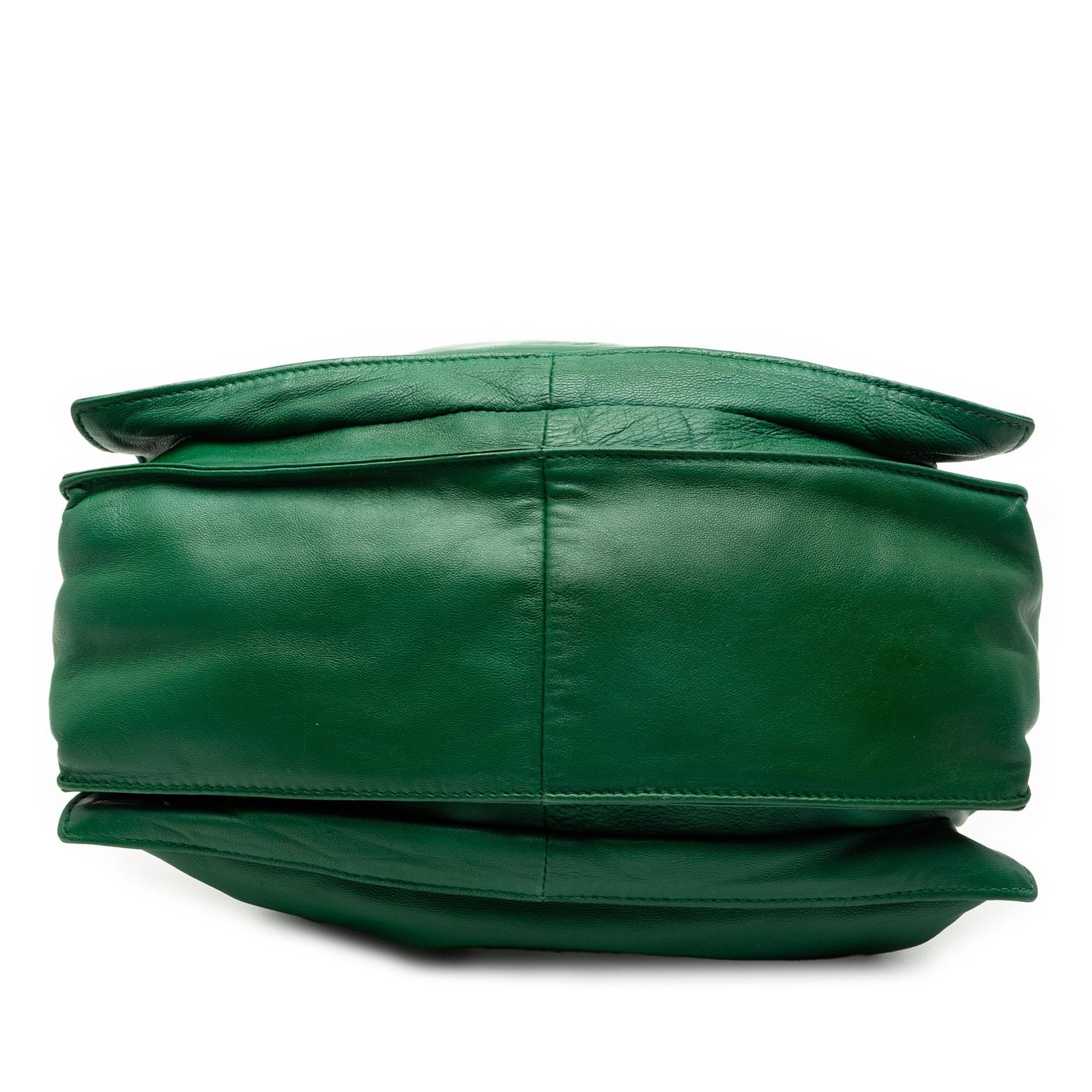 Loewe Green/Blue Bicolor Nappa Flamenco Tassel 30 Crossbody