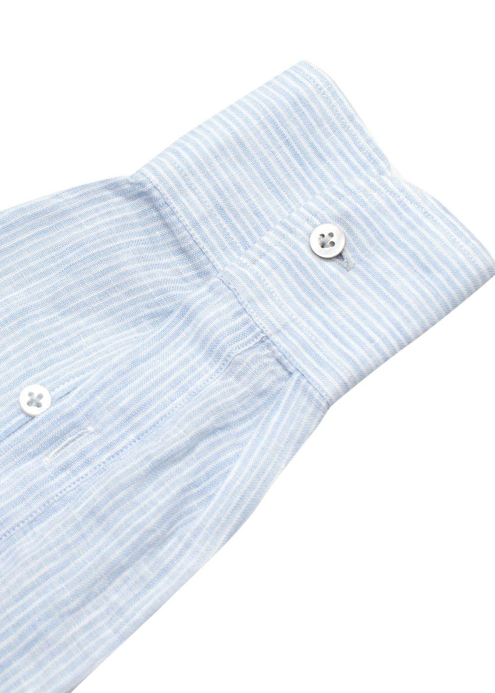Luca Faloni Blue Fine Stripe Shirt