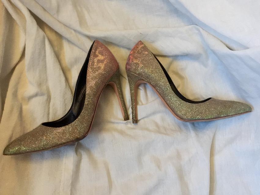Rupert Sanderson Malory Iridiscant Shimmer Heel