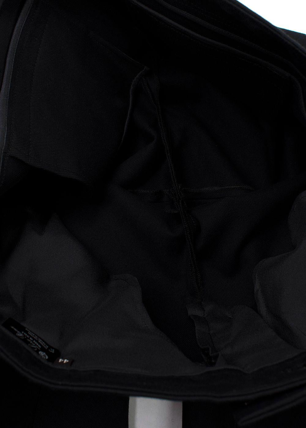 Loro Piana Black Cotton-blend Tapered Trousers