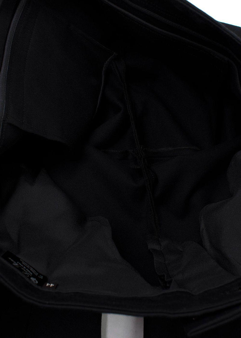 Loro Piana Black Cotton-blend Tapered Trousers