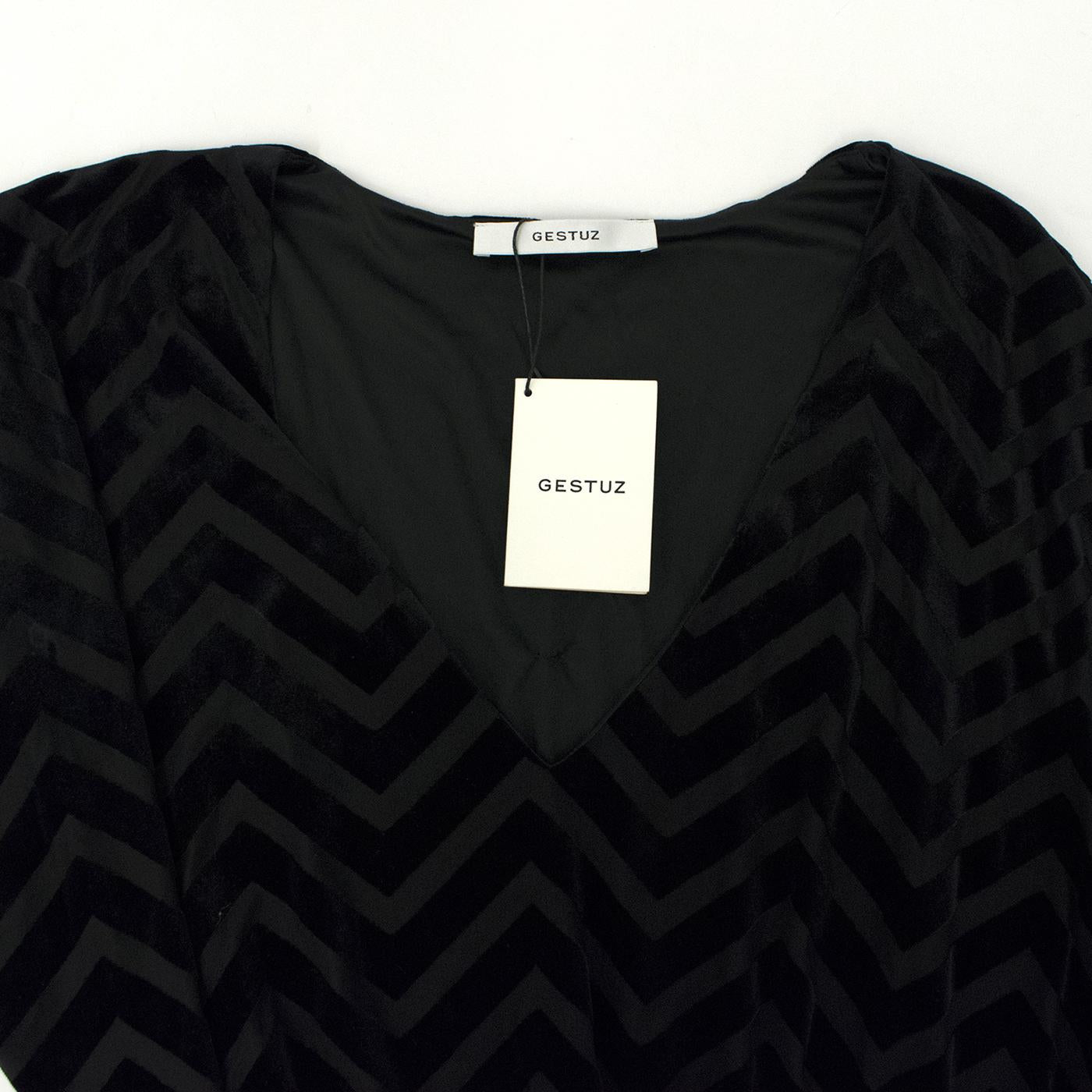 Gestuz Black Velvet Dress