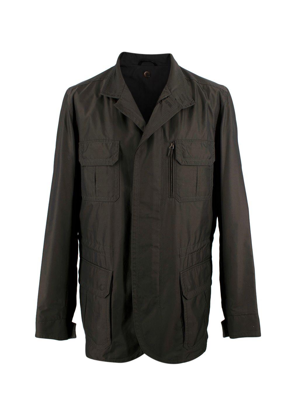 Ermenegildo Zegna Dark Brown Field Jacket