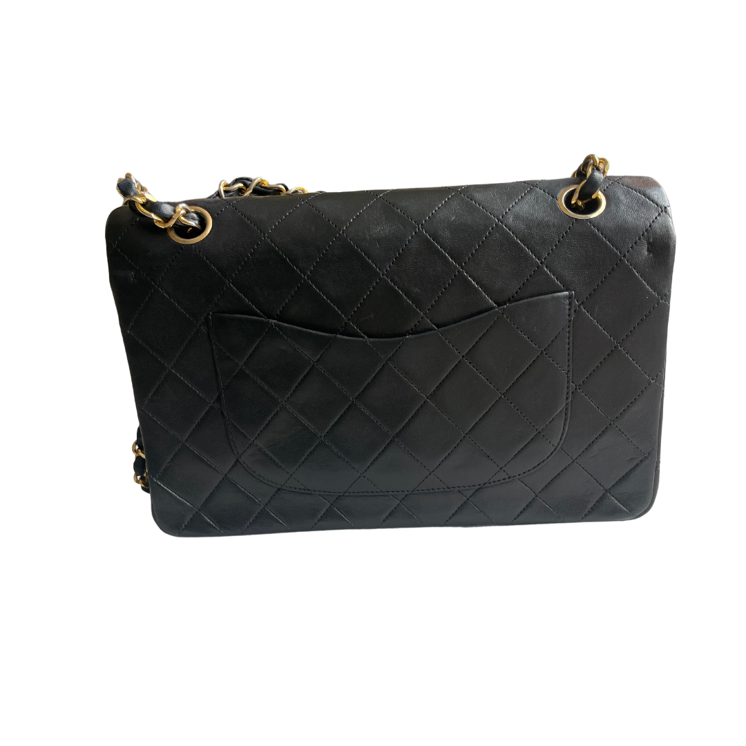 Vintage Lambskin Quilted Medium Double Flap Bag