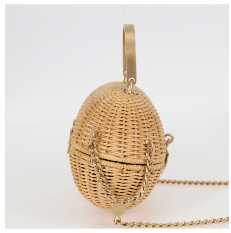Chanel Heart Padlock Wicker Bag