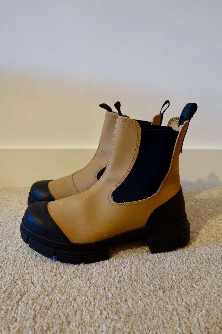 Tan Speckled Ankle Boots