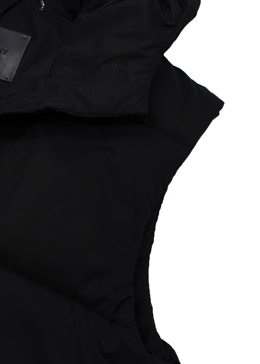 Black Down Hooded Gilet