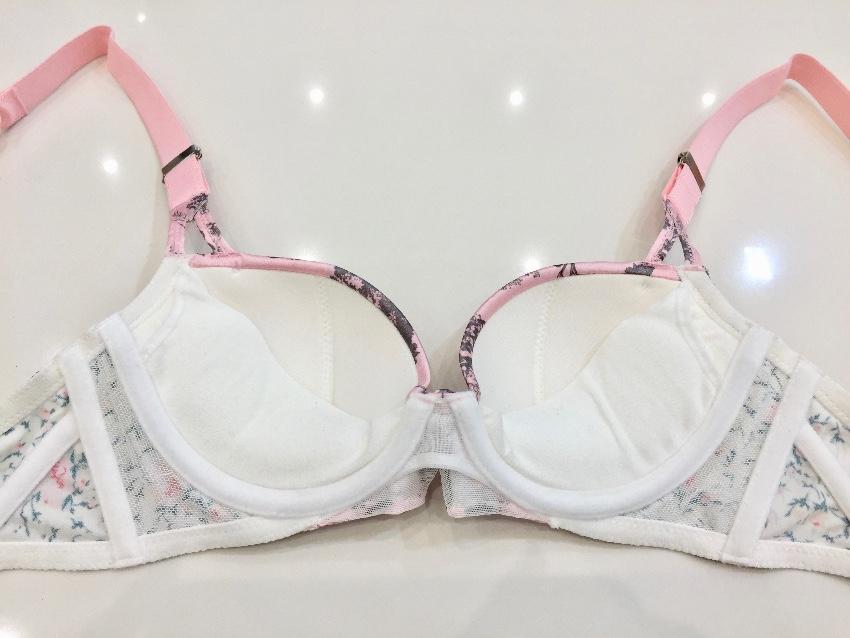 Chantal Thomass Romantic Toile & Flowers Print Pad Bra & Thong Set