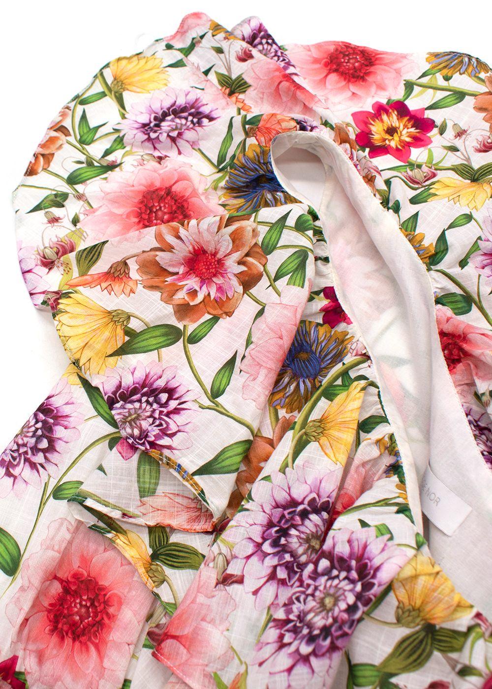 Borgo De Nor Petra Floral One Shoulder Dress