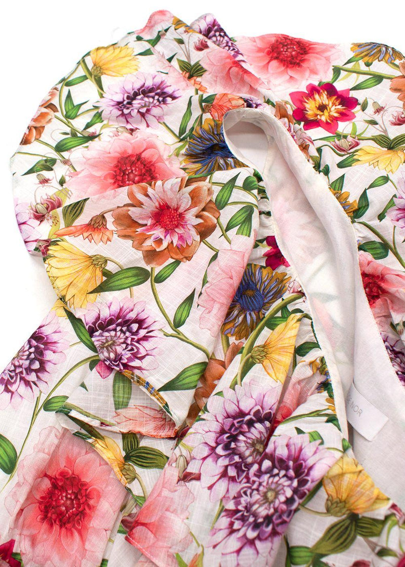 Borgo De Nor Petra Floral One Shoulder Dress