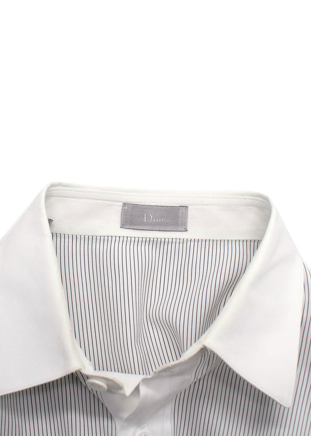 Dior Black and White Pinstripe Shirt