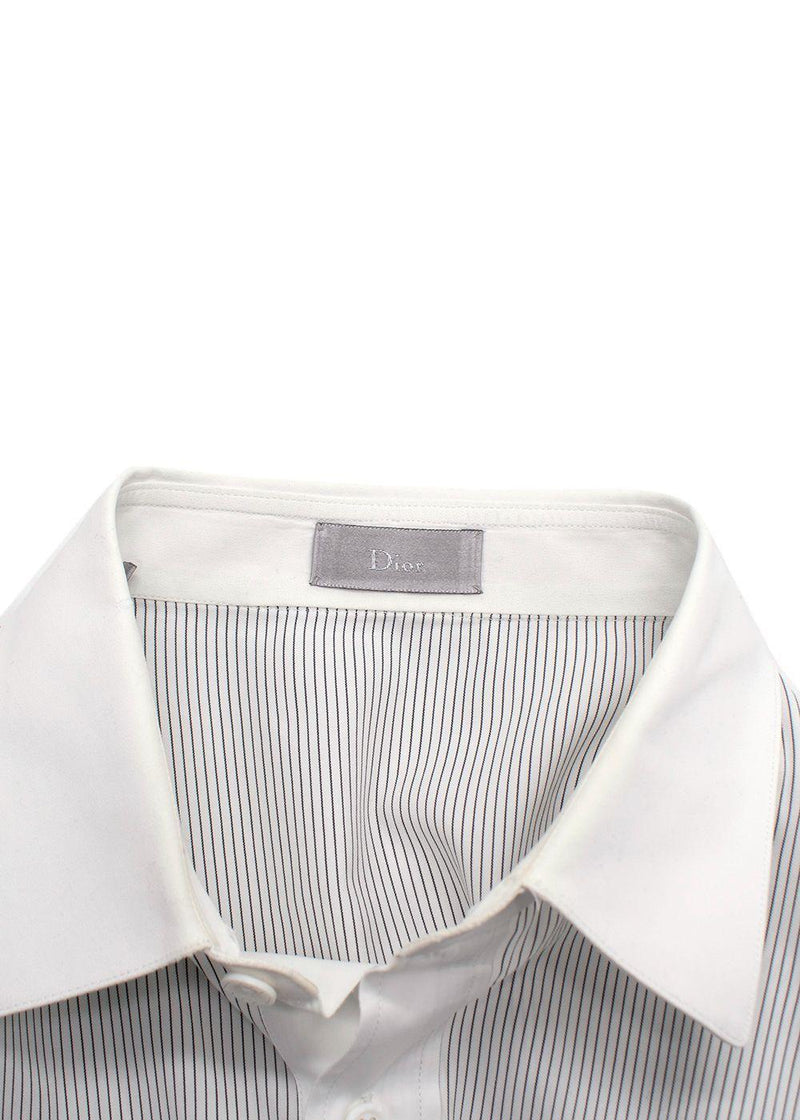 Dior Black and White Pinstripe Shirt
