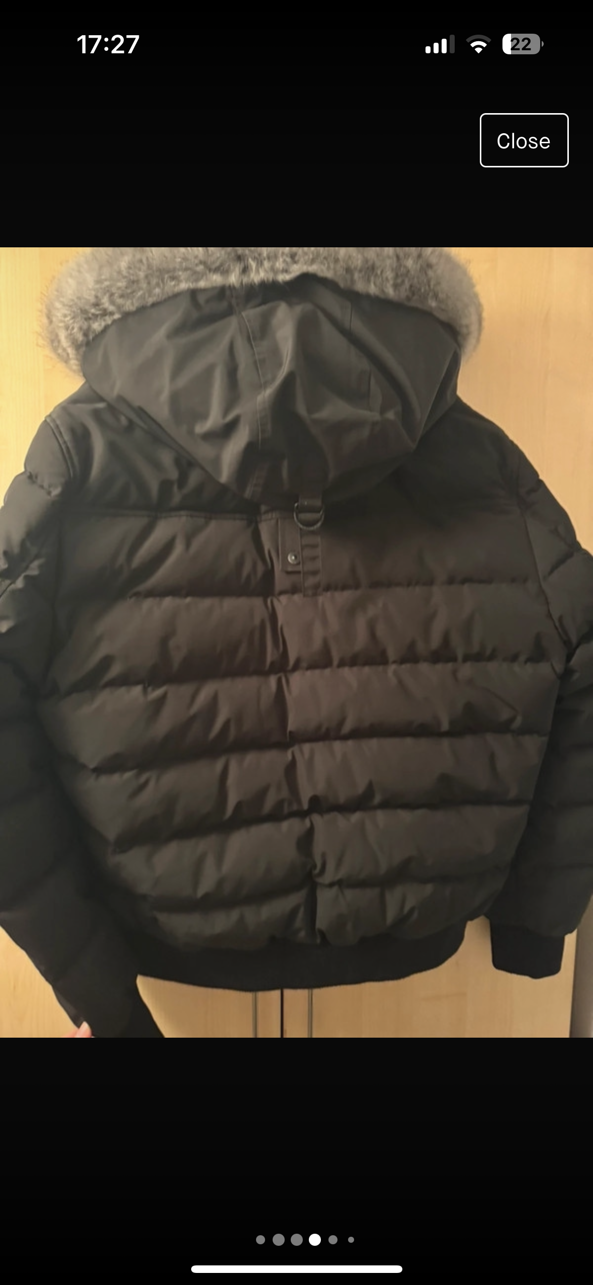 Moose Knuckles Black Scotchtown Nylon Bomber Jacket