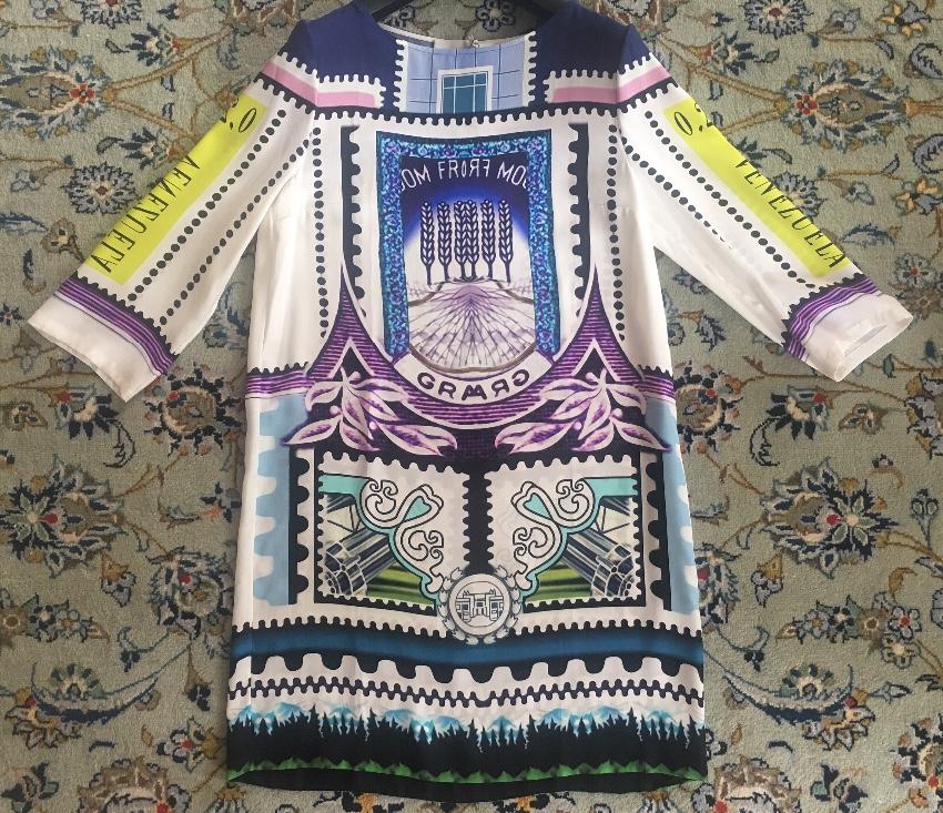 Mary Katrantzou silk venezuela dress