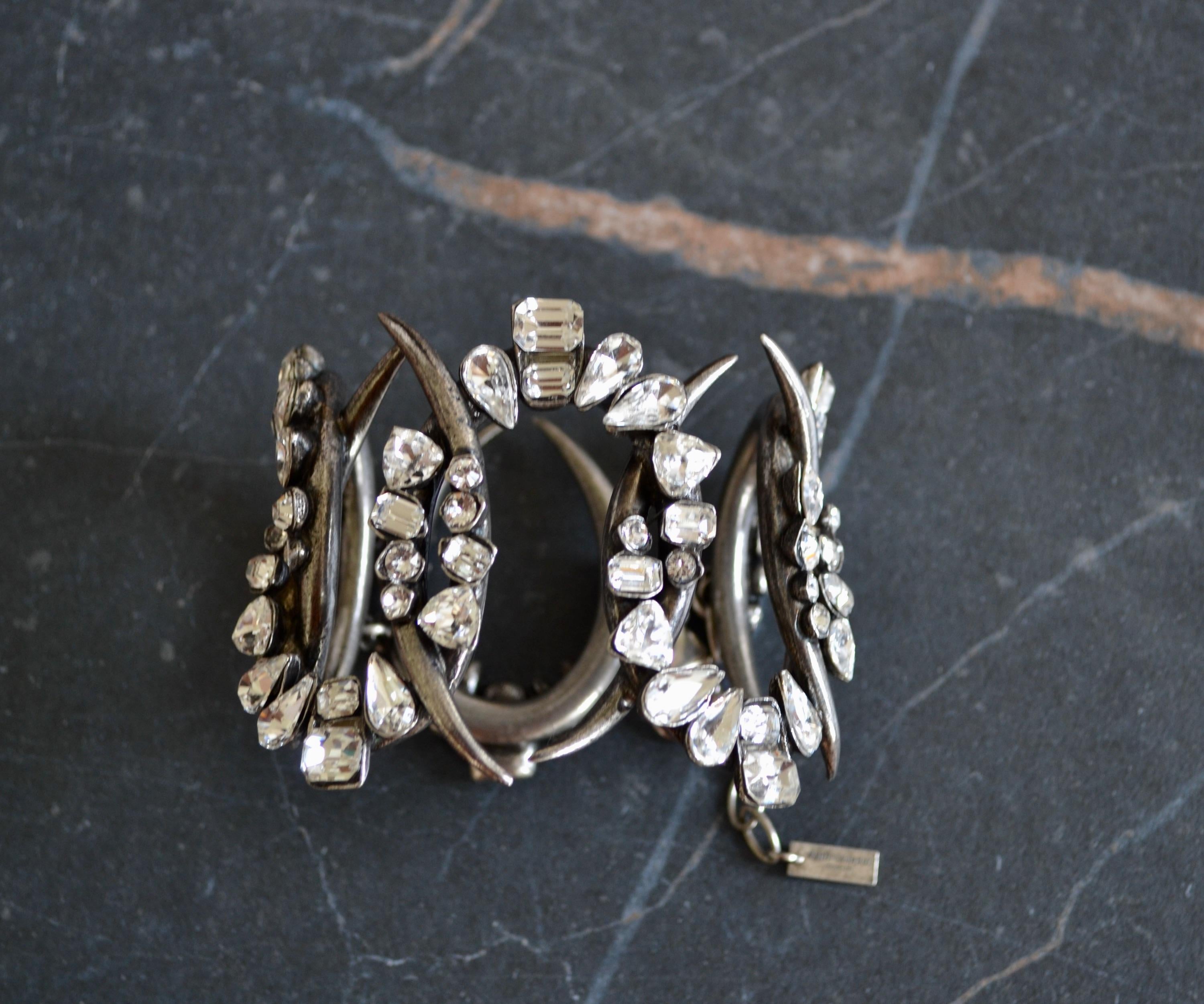 Saint Laurent Crystal Cuff Smoking Collection