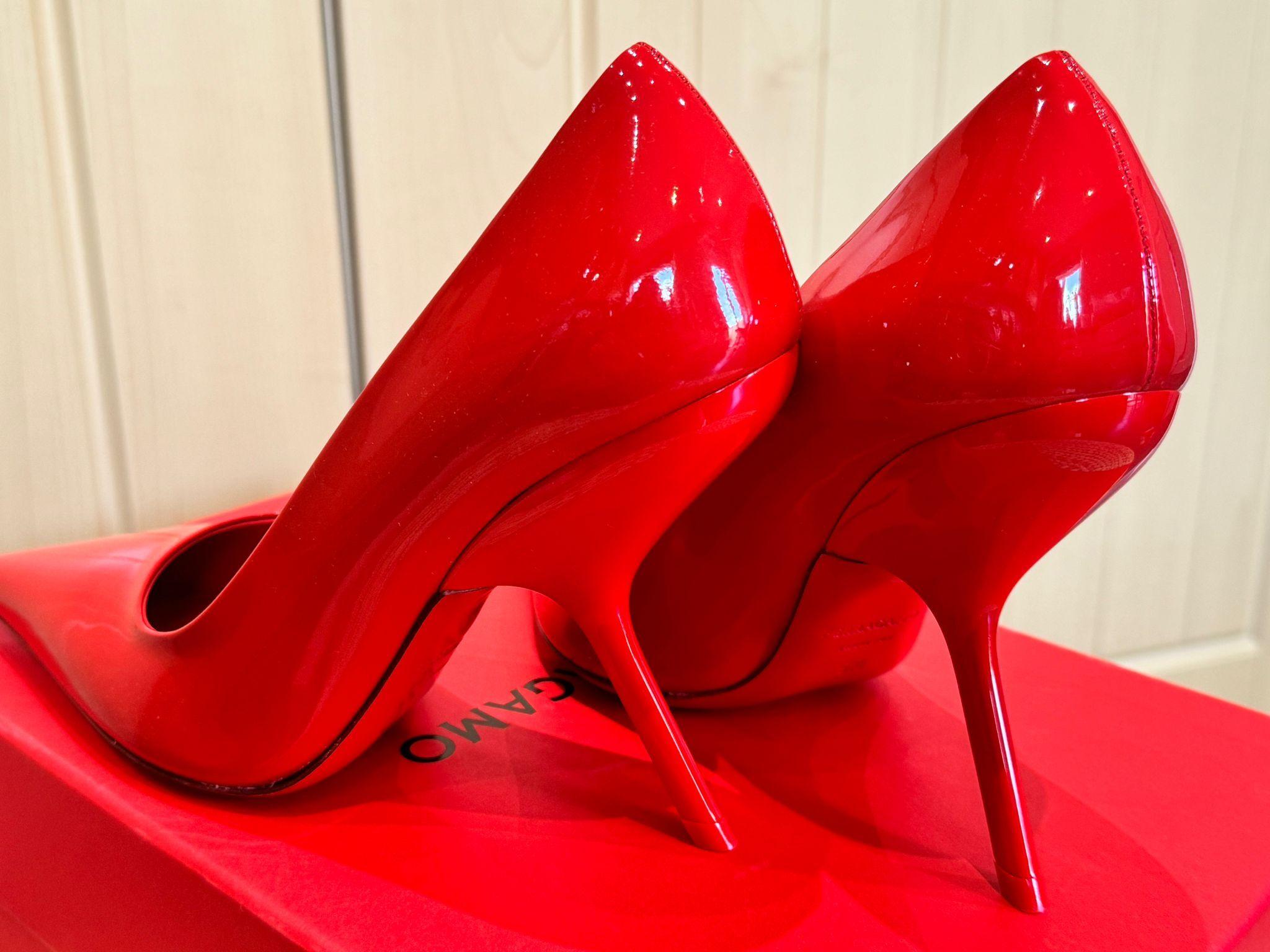 Ferragamo Red Eva Pumps