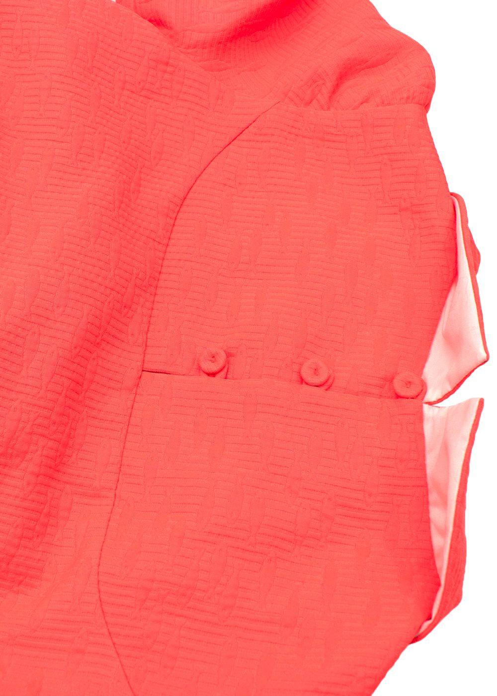 Kids 8Y Coral Textured Dress
