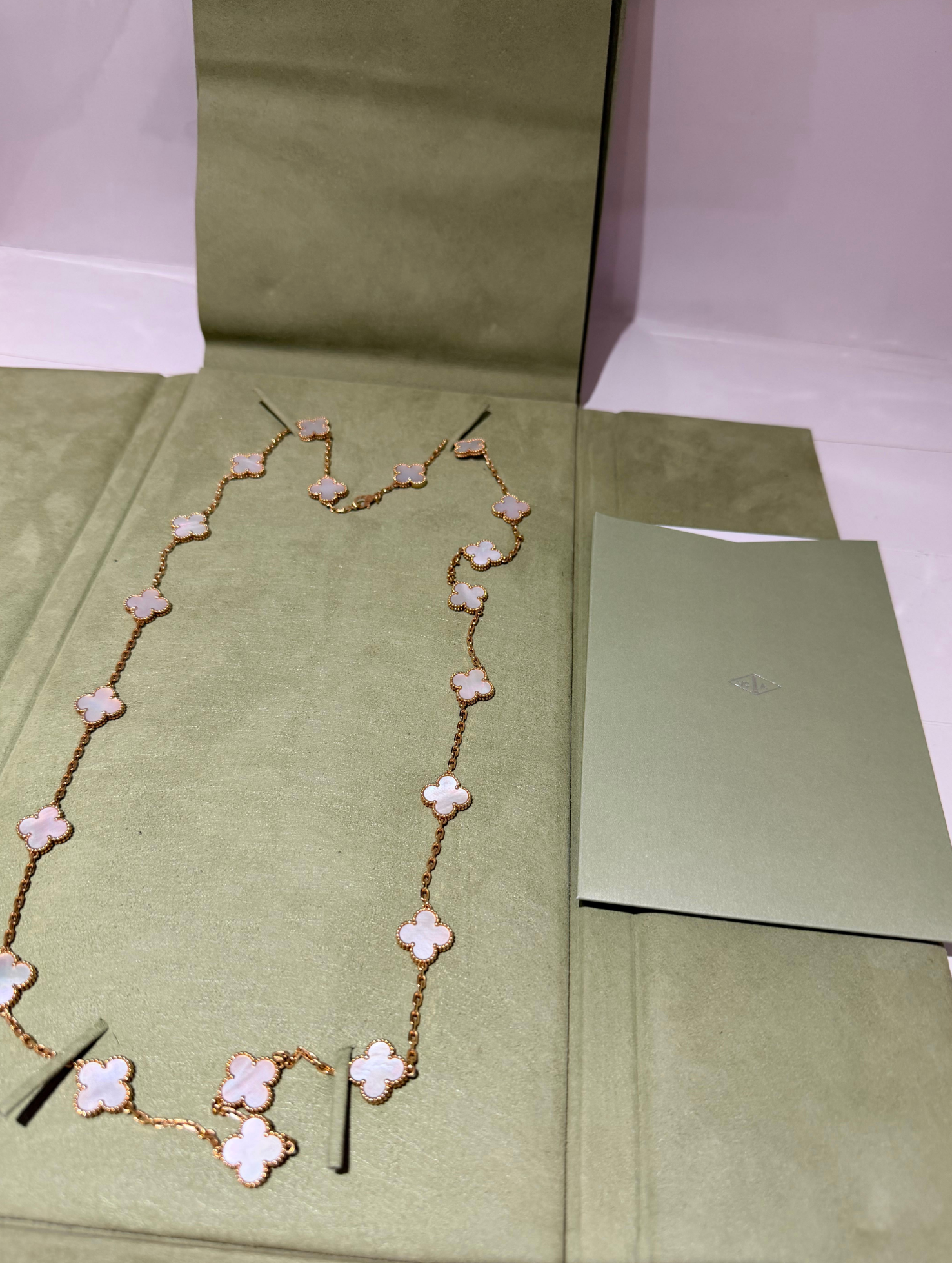 Van Cleef & Arpels Long Vintahe Alahambra Necklace