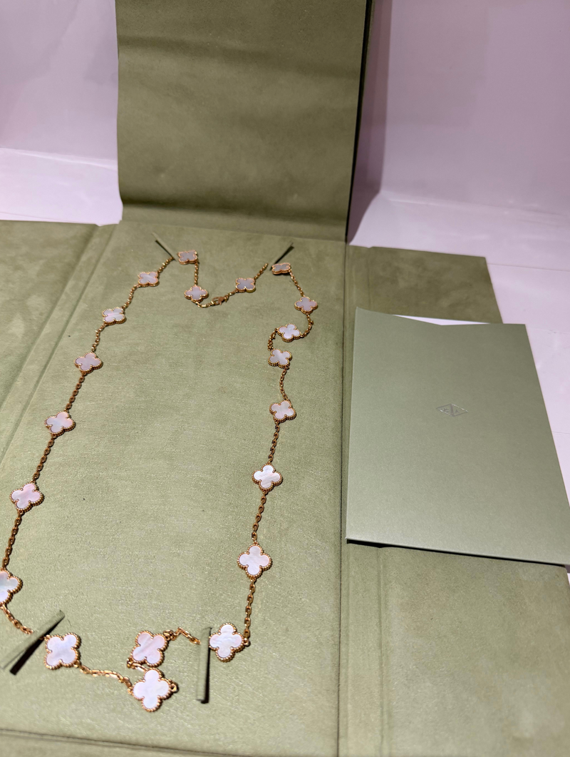 Van Cleef & Arpels Long Vintahe Alahambra Necklace