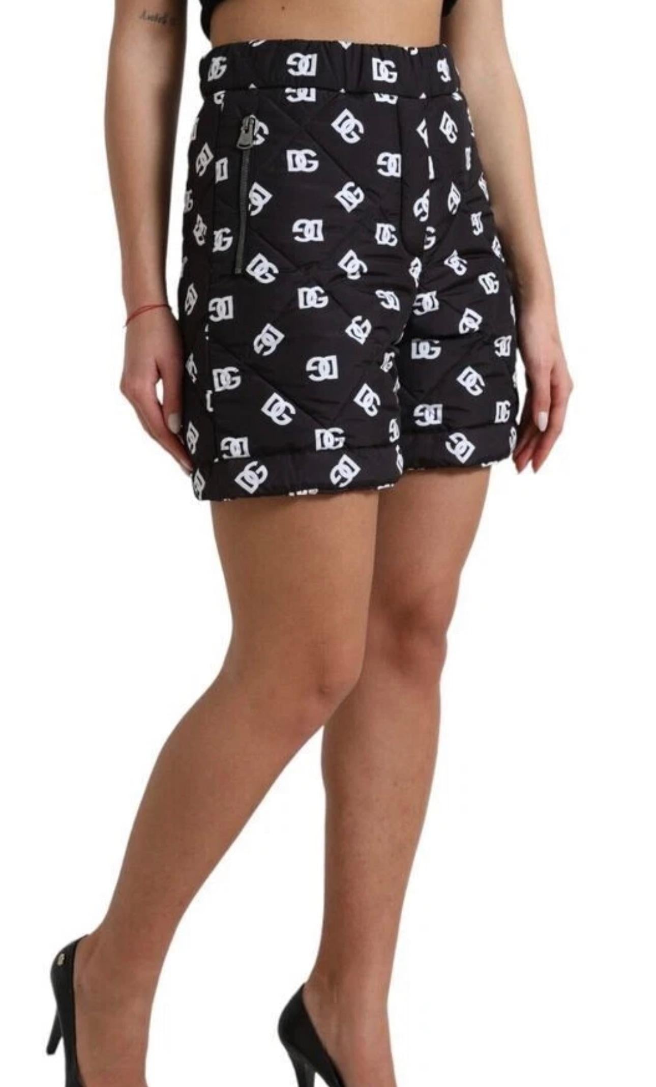 Logo High Waist Bermuda Shorts