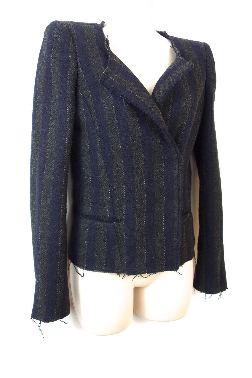 Isabel Marant Striped Distressed Jacket