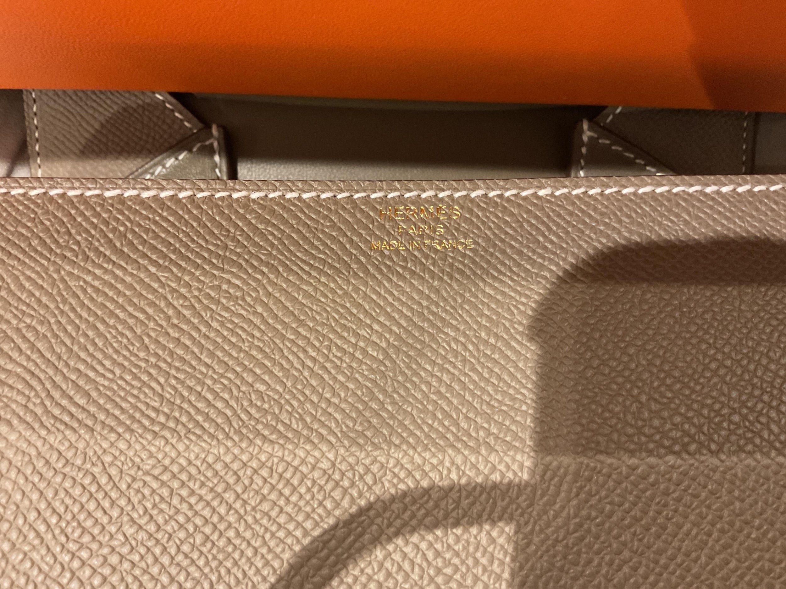 Hermes Etoupe Epsom Mini Della Cavalleria