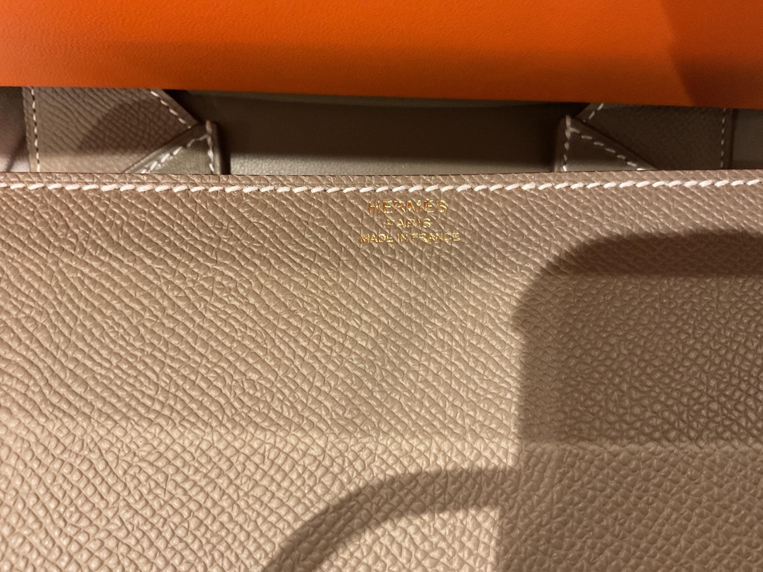 Hermes Etoupe Epsom Mini Della Cavalleria