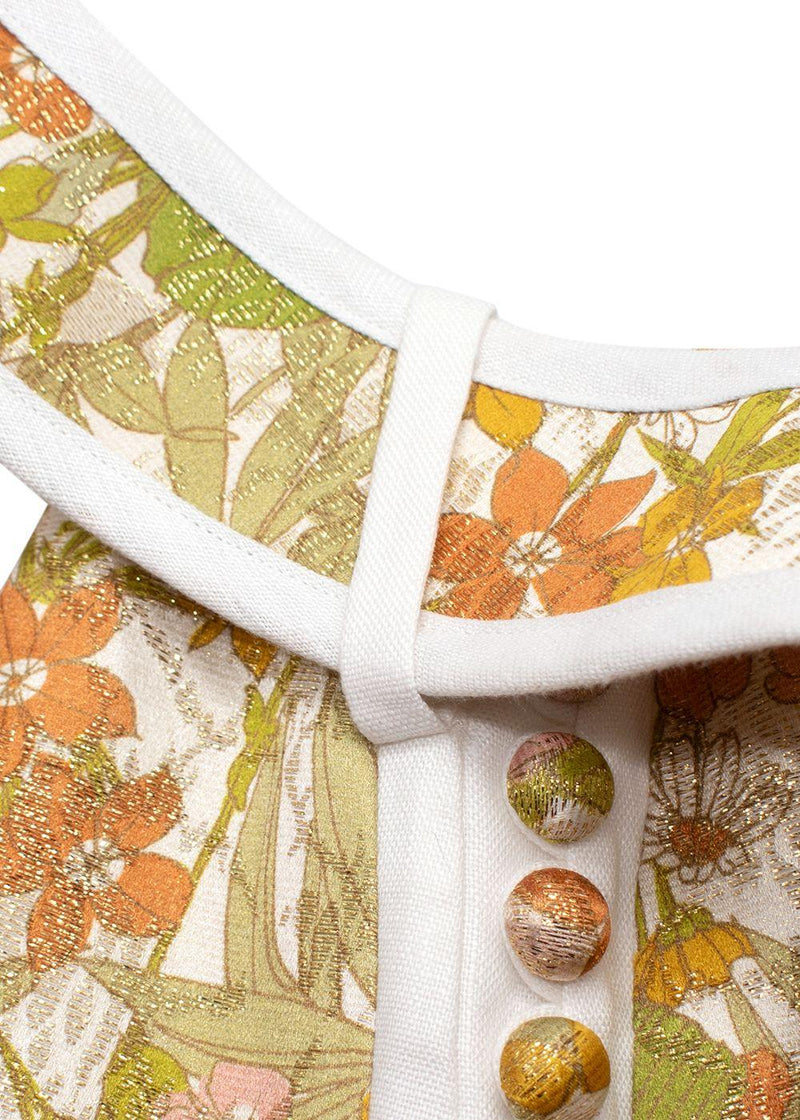 Zimmermann Super Eight Floral Brocade Cotton-Blend Mini Skirt