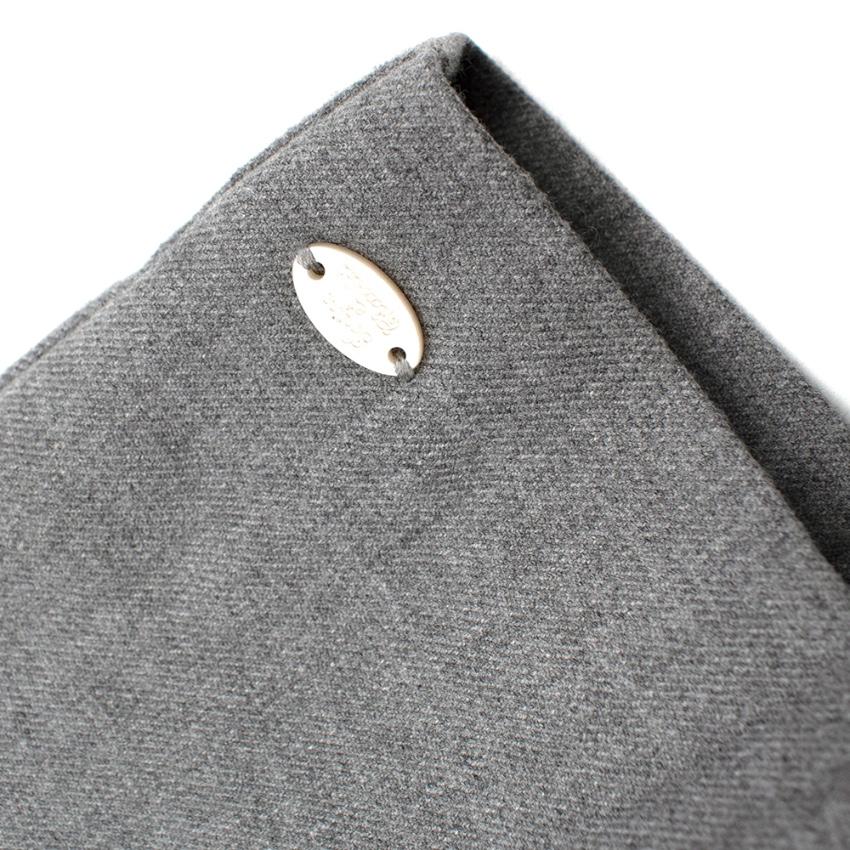 Tartine et Chocolat Grey Flannel Short Sleeve Pleated Dress