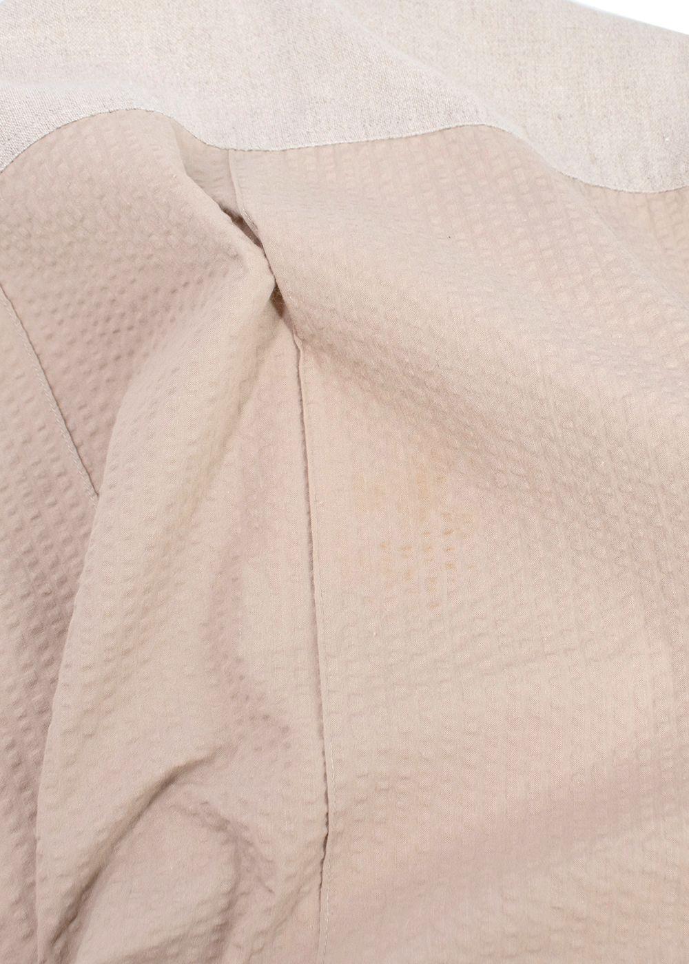 College Safari Paneled Cotton-twill And Seersucker Shirt