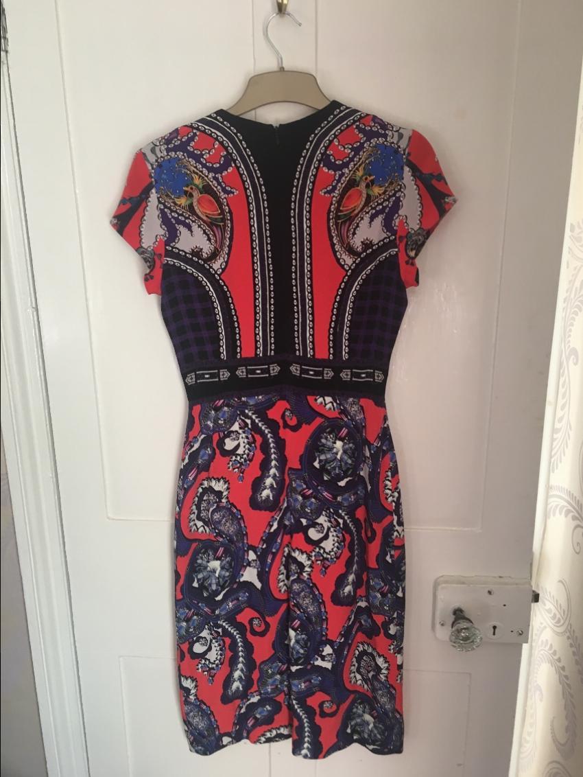 Mary Katrantzou Printed Cap-Sleeve Dress