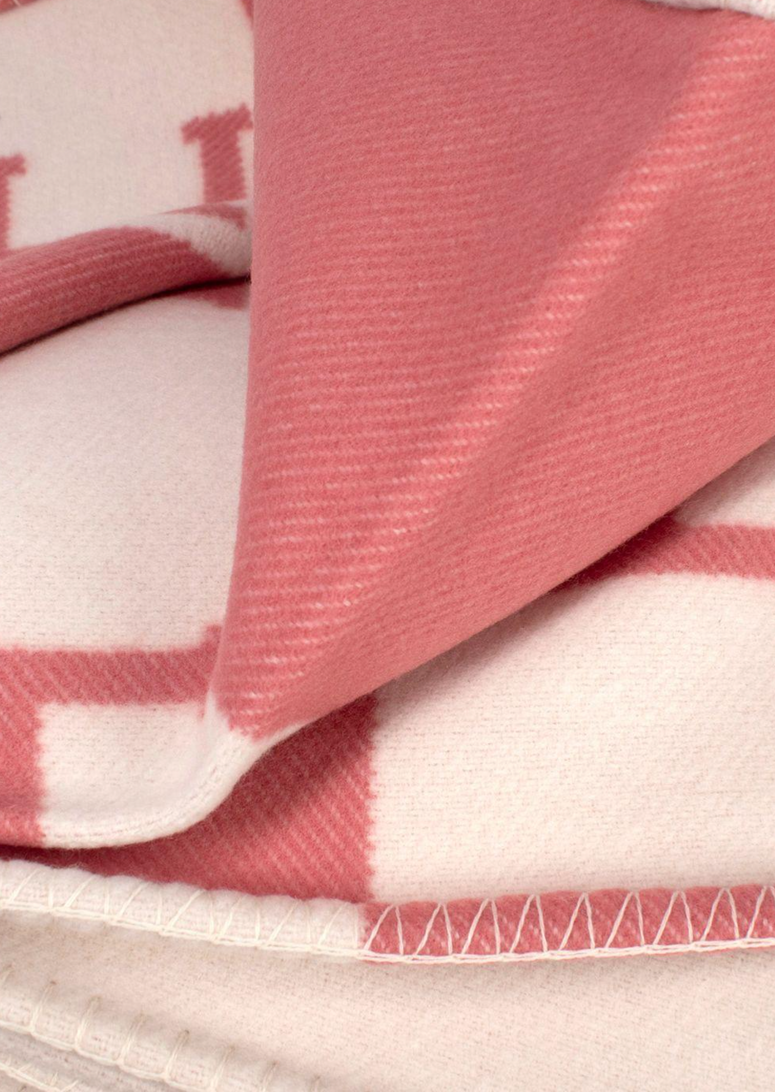 Hermes Pink and Cream Avalon Baby Blanket