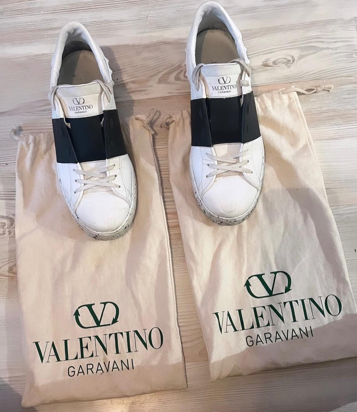 Open For A Change White Leather Sneakers
