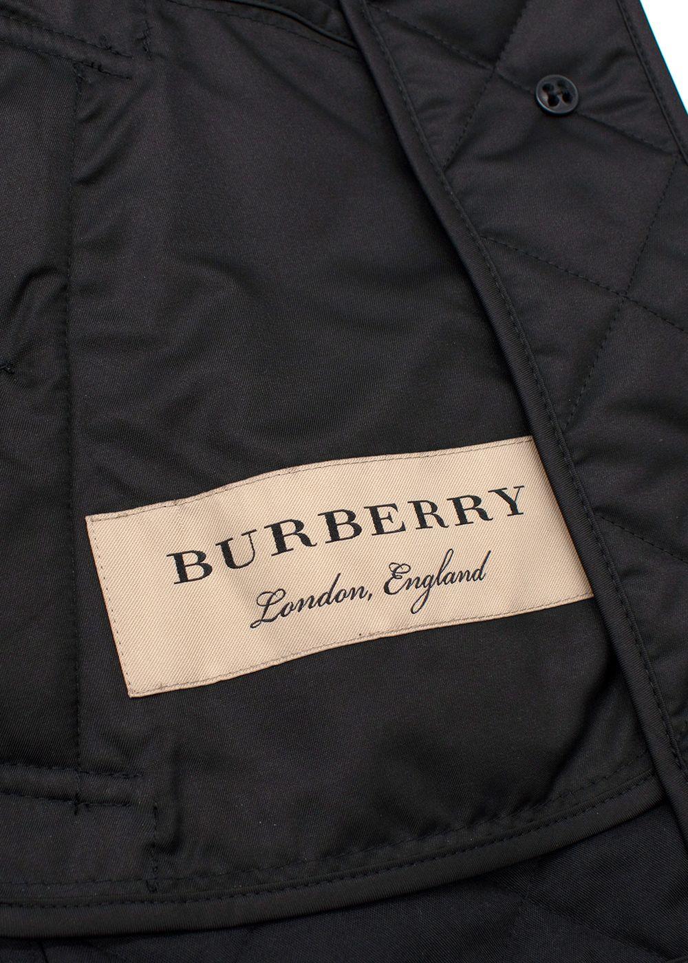 Burberry Black Quilted Jacket