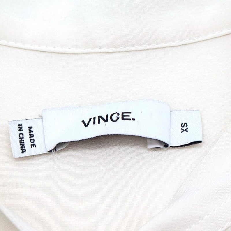 Vince fringe-trimmed silk-crepe shirt