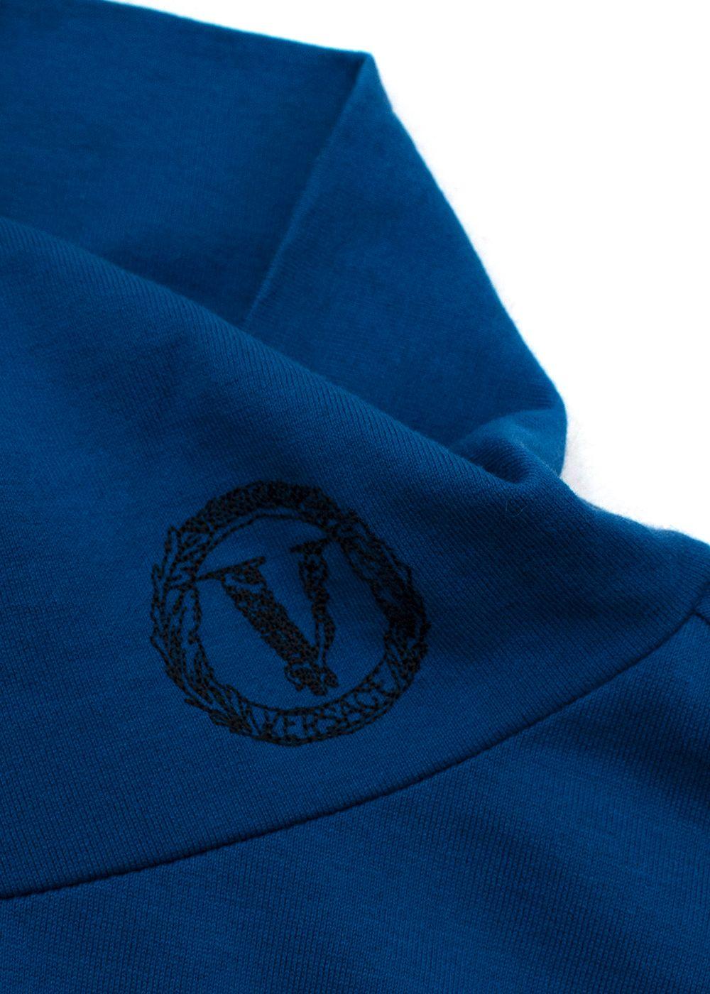 Royal Blue Cotton Turtle neck Top