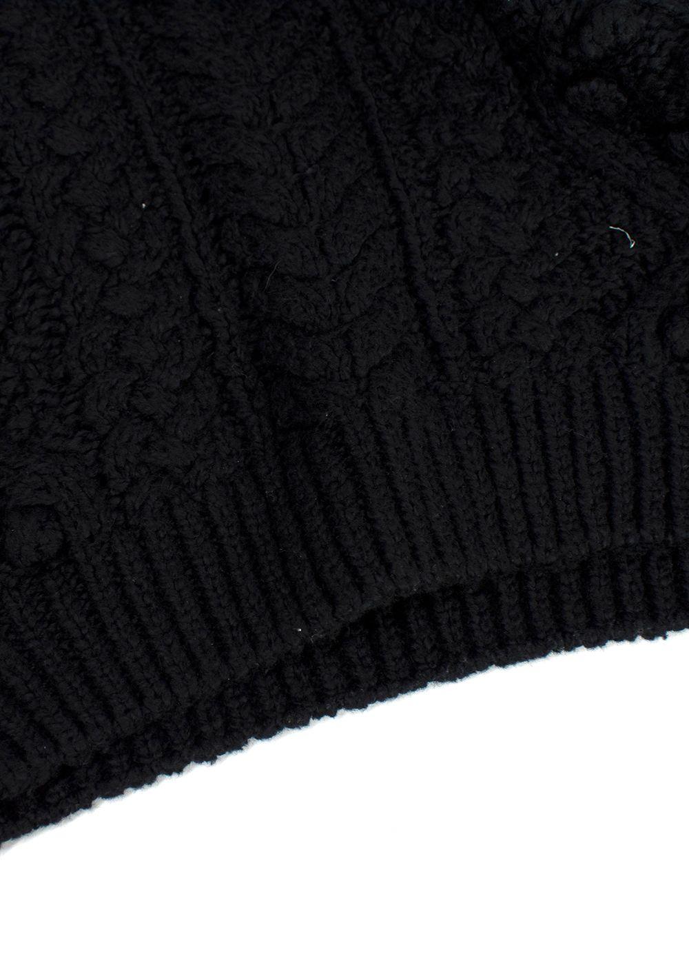 Isabel Marant Black Cable Knit Jumper