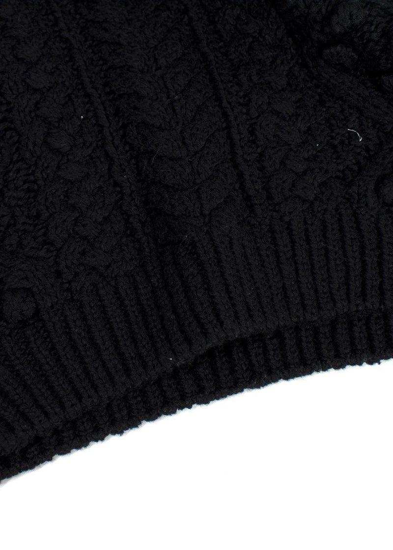 Isabel Marant Black Cable Knit Jumper