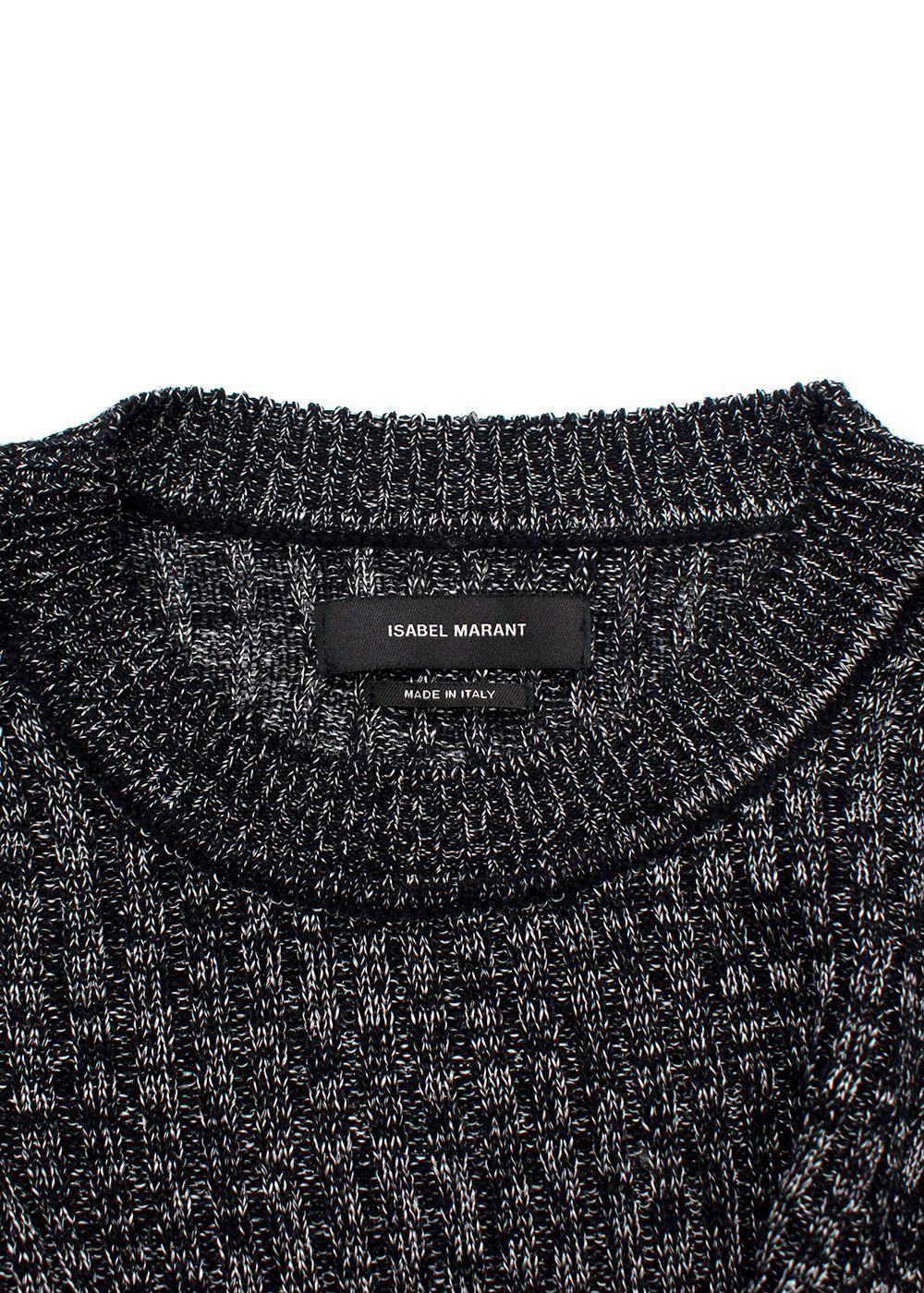 Isabel Marant Monochrome 'Dakota' Knit Midi Dress
