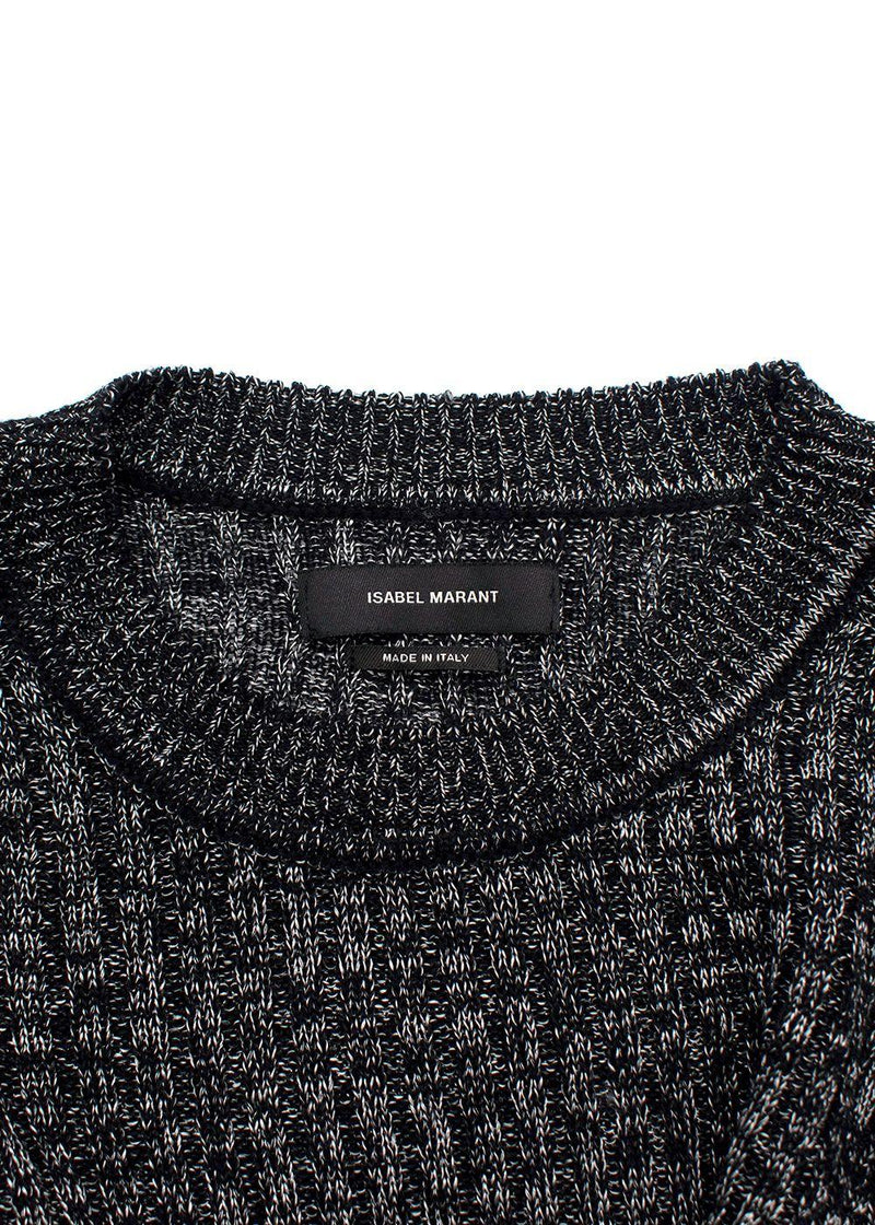 Isabel Marant Monochrome 'Dakota' Knit Midi Dress