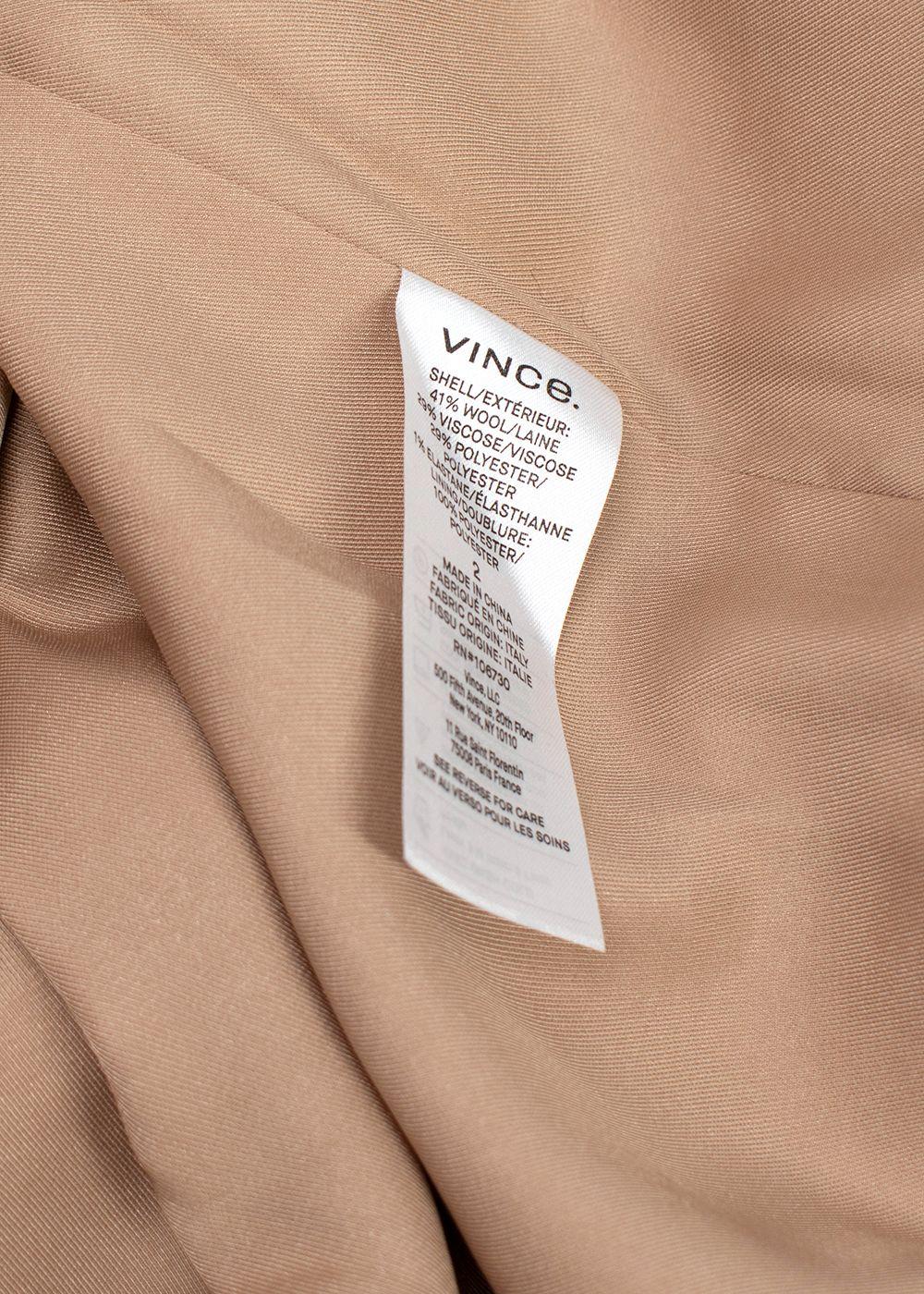 Vince Sand Single Breasted  Brushed Jersey Blazer