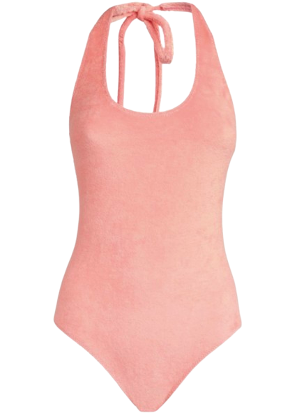 Lisa Marie Fernandez Pink Terry Cloth Amber Swimsuit