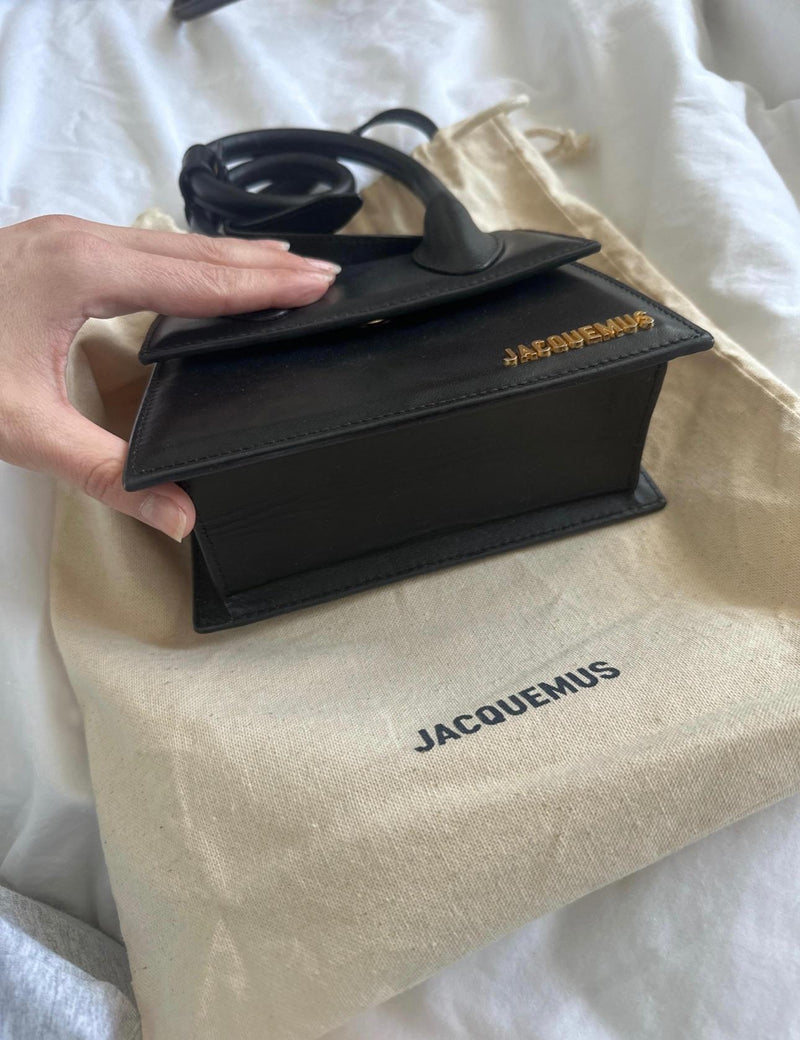 Jacquemus Black Leather Le Chiquito Bag