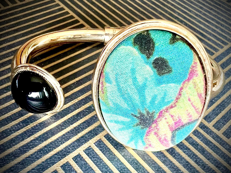 Tapestry Gold Tone Bangle Bracelet