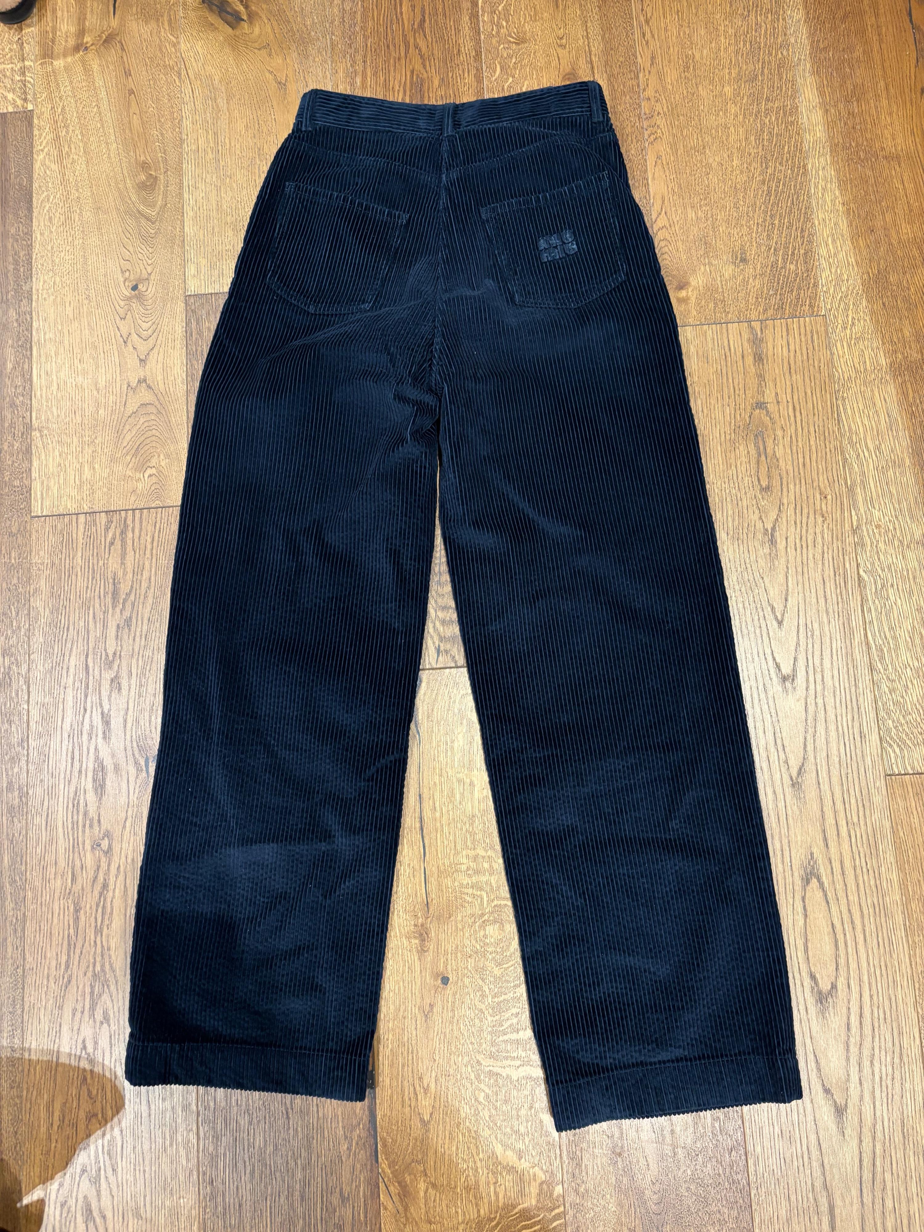 Miu Miu Navy Velvet Trousers