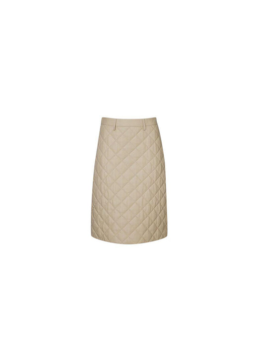 Luna Quilted Leather Midi Skirt